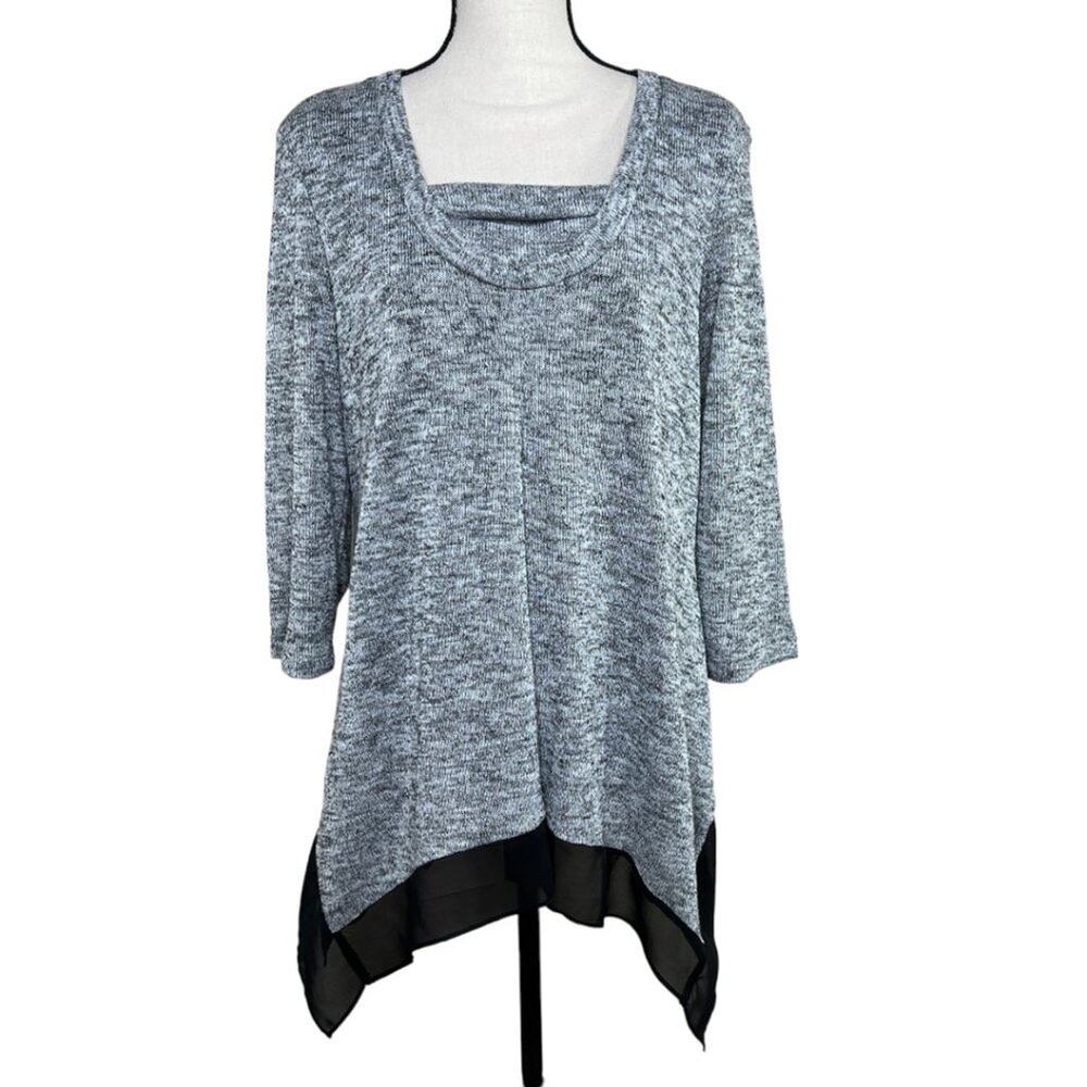 Christopher & Banks 3/4 Sleeve Top Size Large